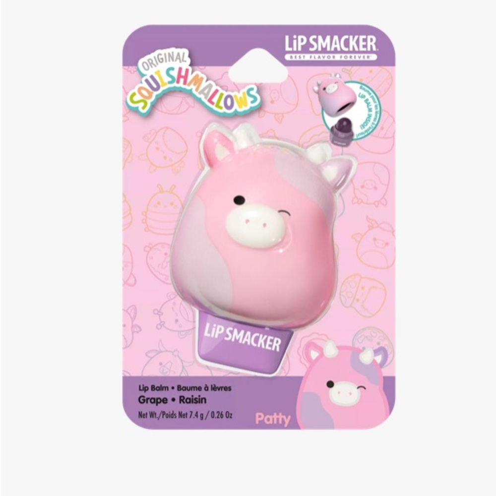 Squishmallows, limited edition, Patty Lip Balm collab with Lip Smacker